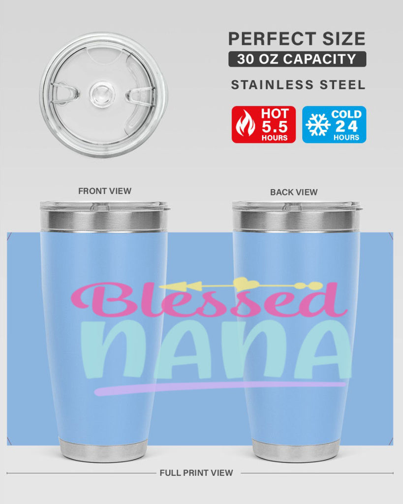 blessed nana 60#- grandma - nana- Tumbler
