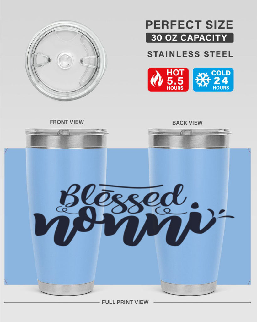 blessed nonni 57#- grandma - nana- Tumbler