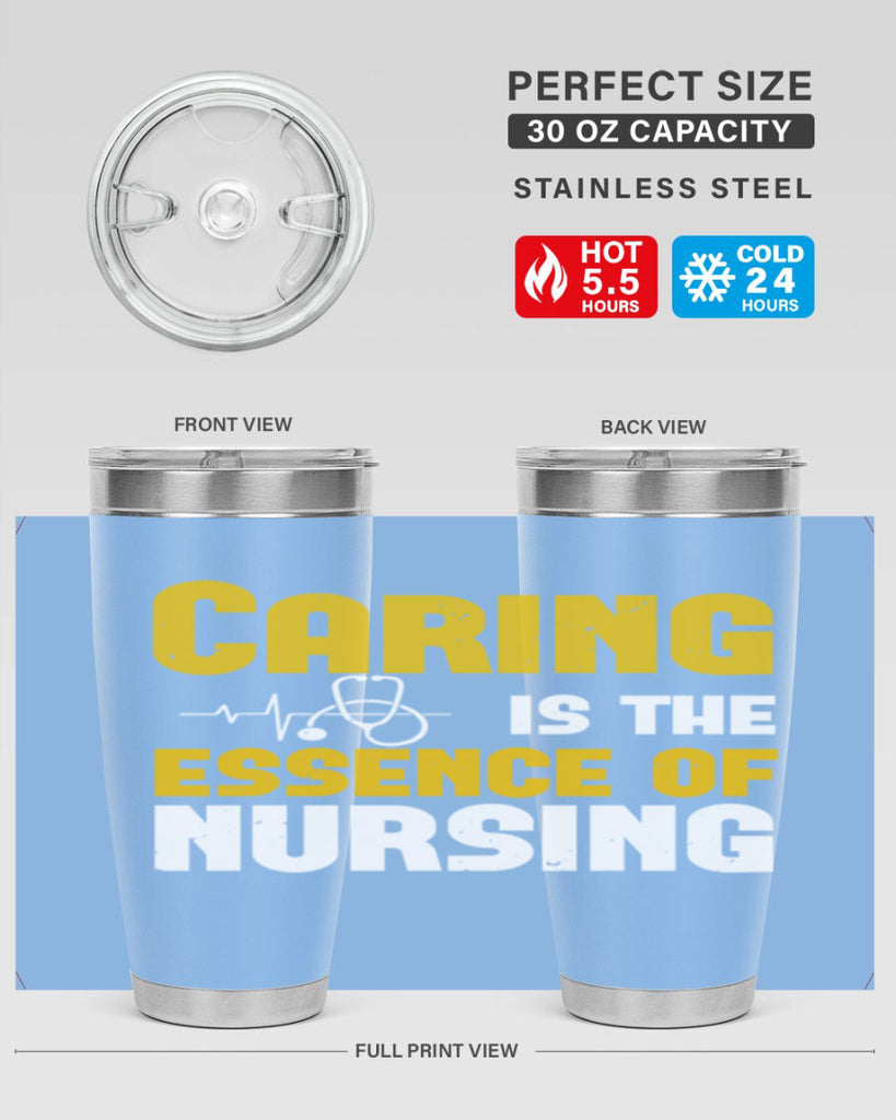 caring is the essence of Style 250#- nurse- tumbler