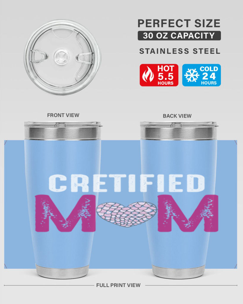 cretified mom 191#- mom- Tumbler