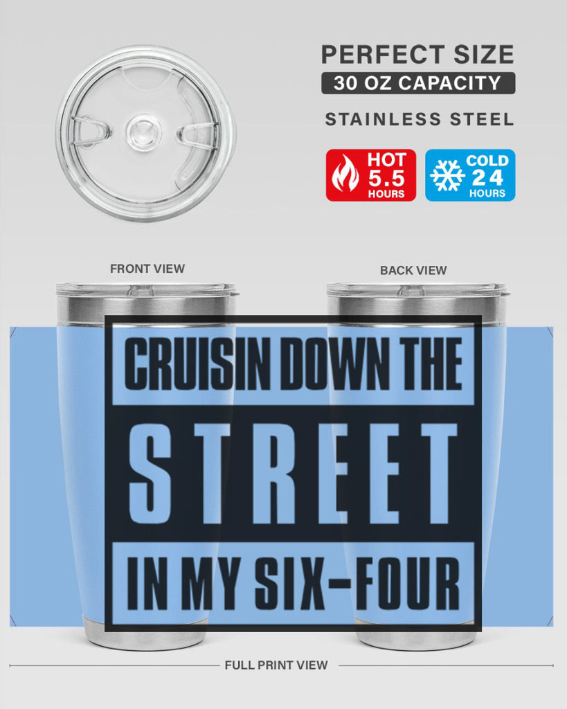 cruisin down the street 181#- black words phrases- Cotton Tank