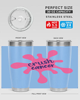 crush cancer Style 18#- breast cancer- Tumbler