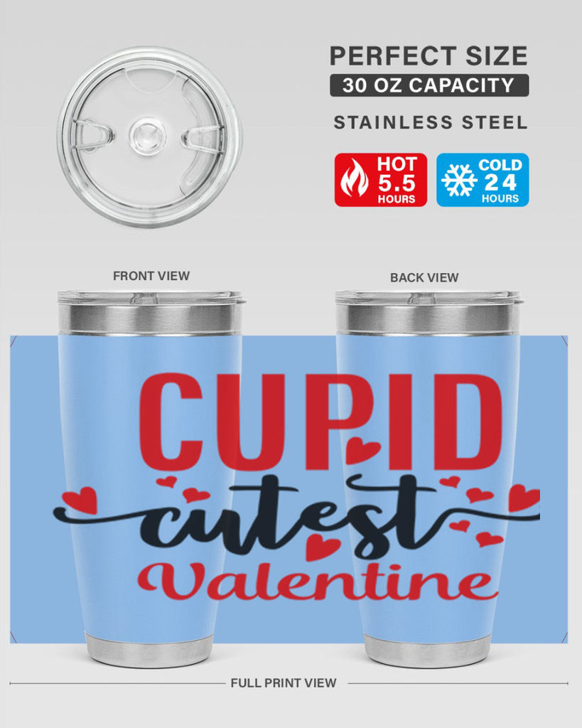 cupid cutest valentine 80#- valentines day- Tumbler