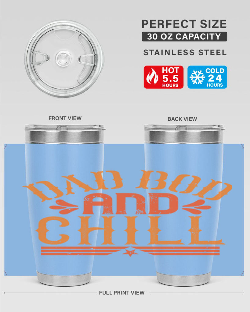 dad bod and chill 118#- fathers day- Tumbler