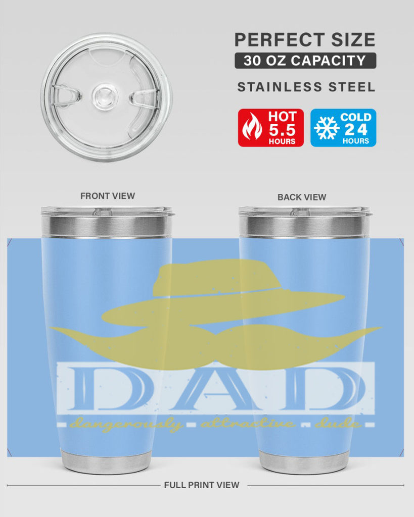 dad dangerously attractive 242#- fathers day- Tumbler