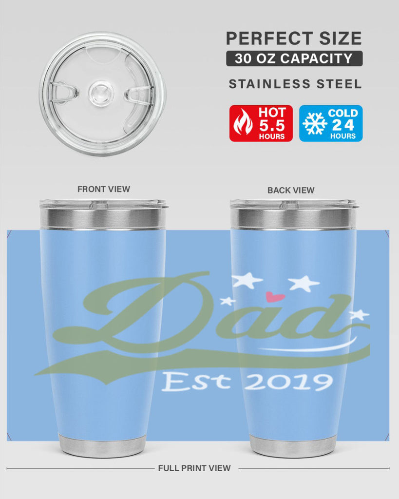 dad est 101#- fathers day- Tumbler