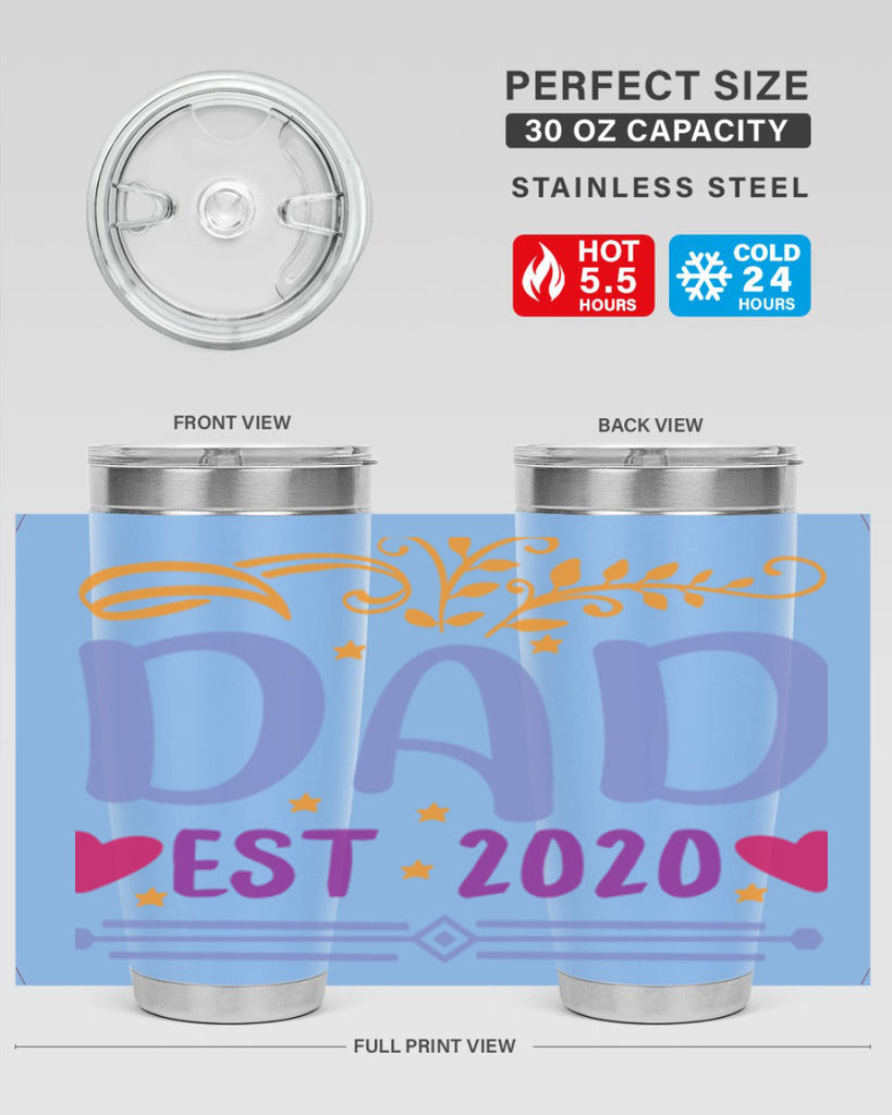 dad est 98#- fathers day- Tumbler