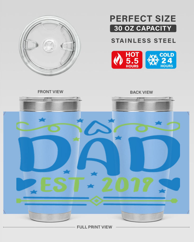 dad est 99#- fathers day- Tumbler