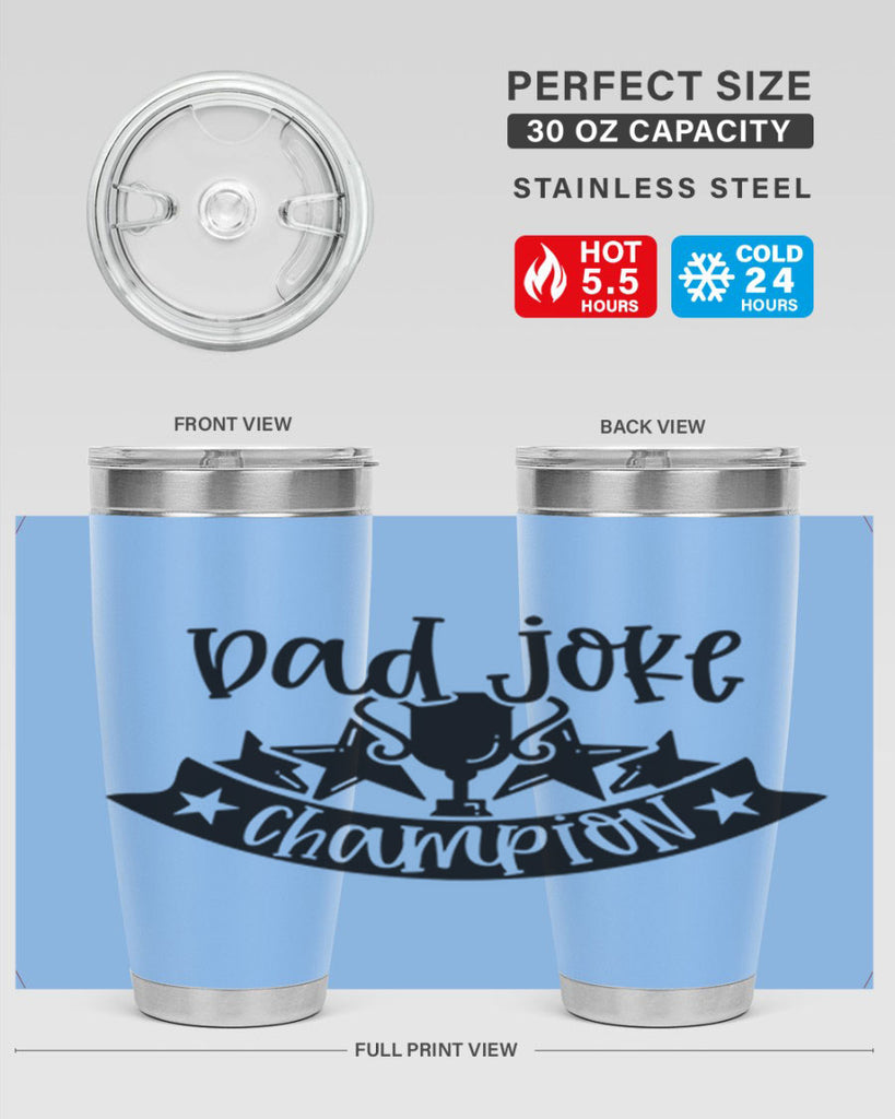 dad joke champion 66#- fathers day- Tumbler