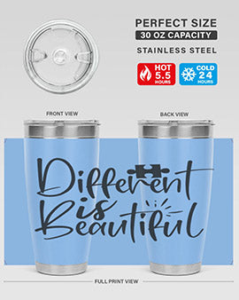 different is beautiful Style 12#- autism- Tumbler