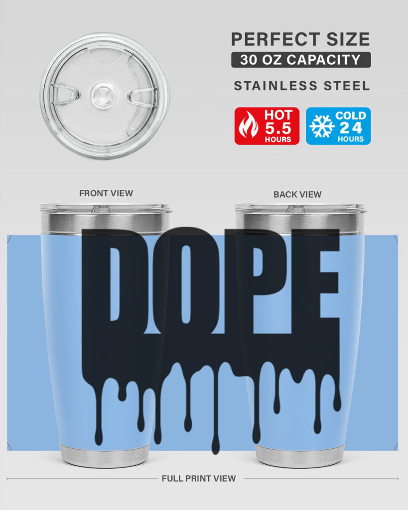 dope drip 166#- black words phrases- Cotton Tank