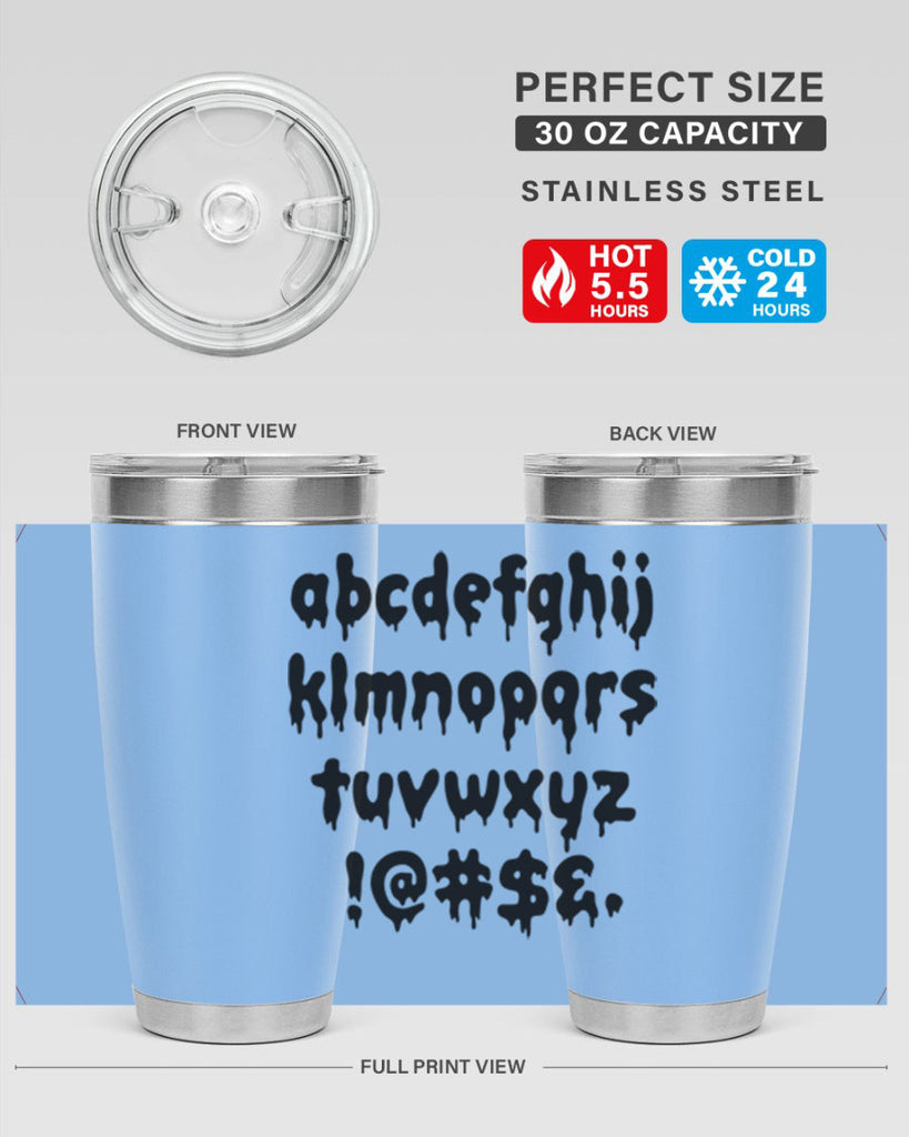 dripping lowercase 162#- black words phrases- Cotton Tank