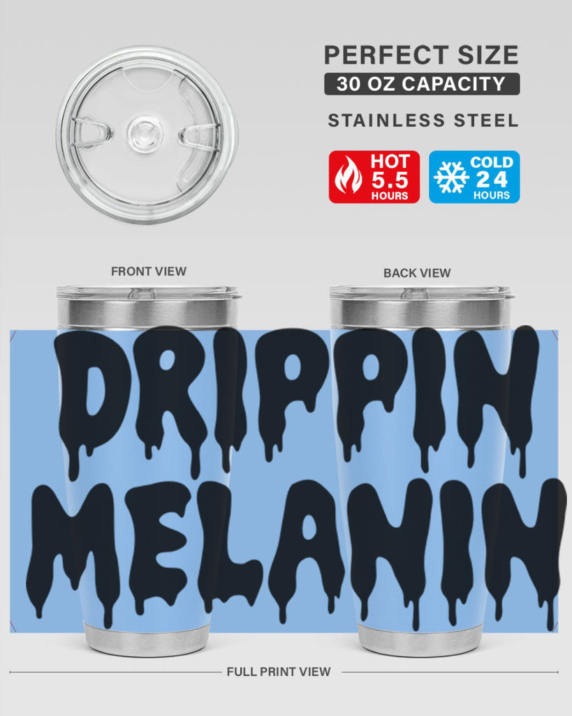 drippinmelanin  160#- black words phrases- Cotton Tank