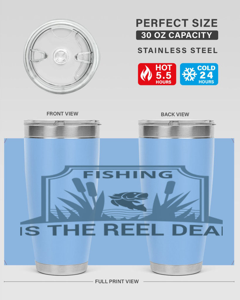 fishing is the real deal 138#- fishing- Tumbler