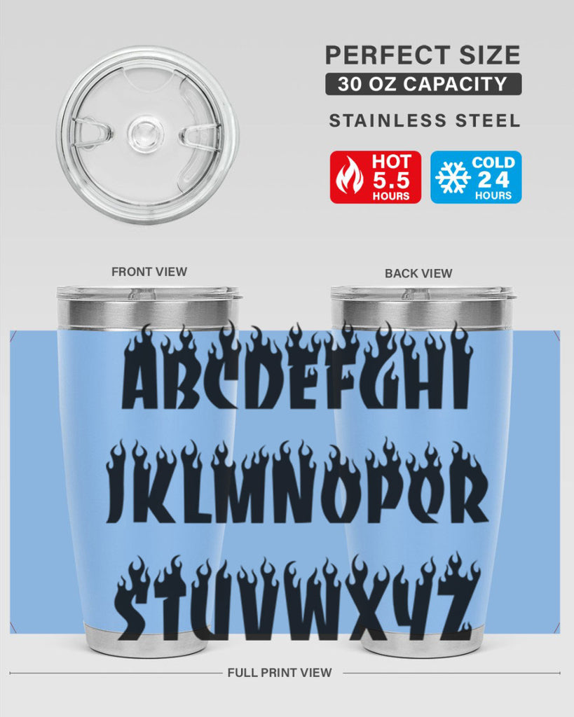 flame font 153#- black words phrases- Cotton Tank