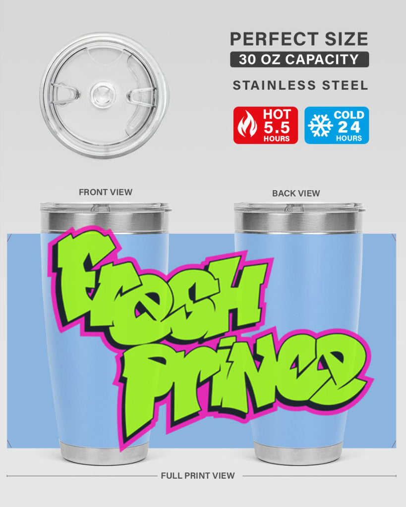 fresh prince 146#- black words phrases- Cotton Tank