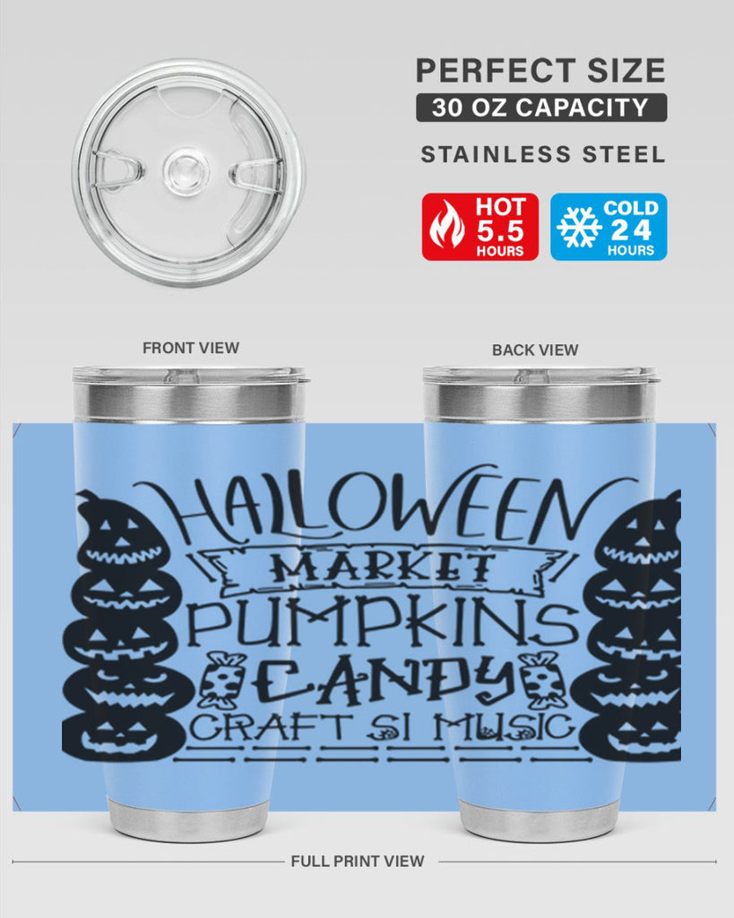 halloween market pumpkins candy 73#- halloween- Tumbler