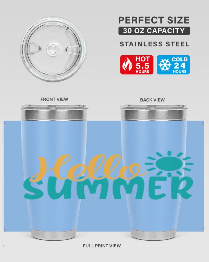 hello summer Style 98#- summer- Tumbler