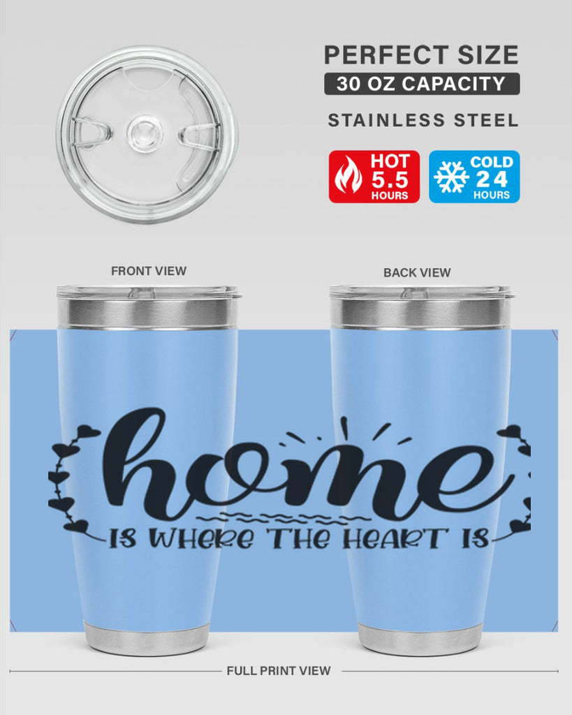 home is where the heart is 38#- home- Tumbler
