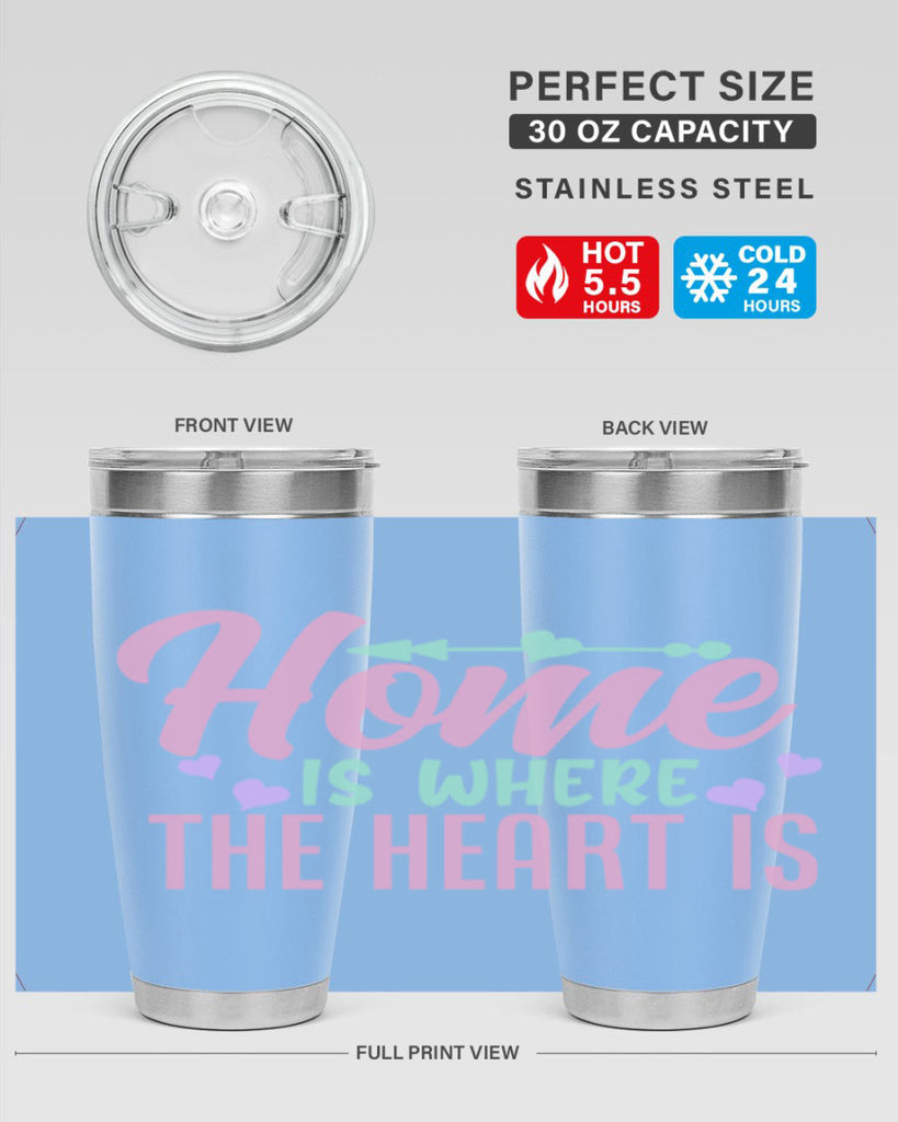 home is where the heart is 39#- home- Tumbler
