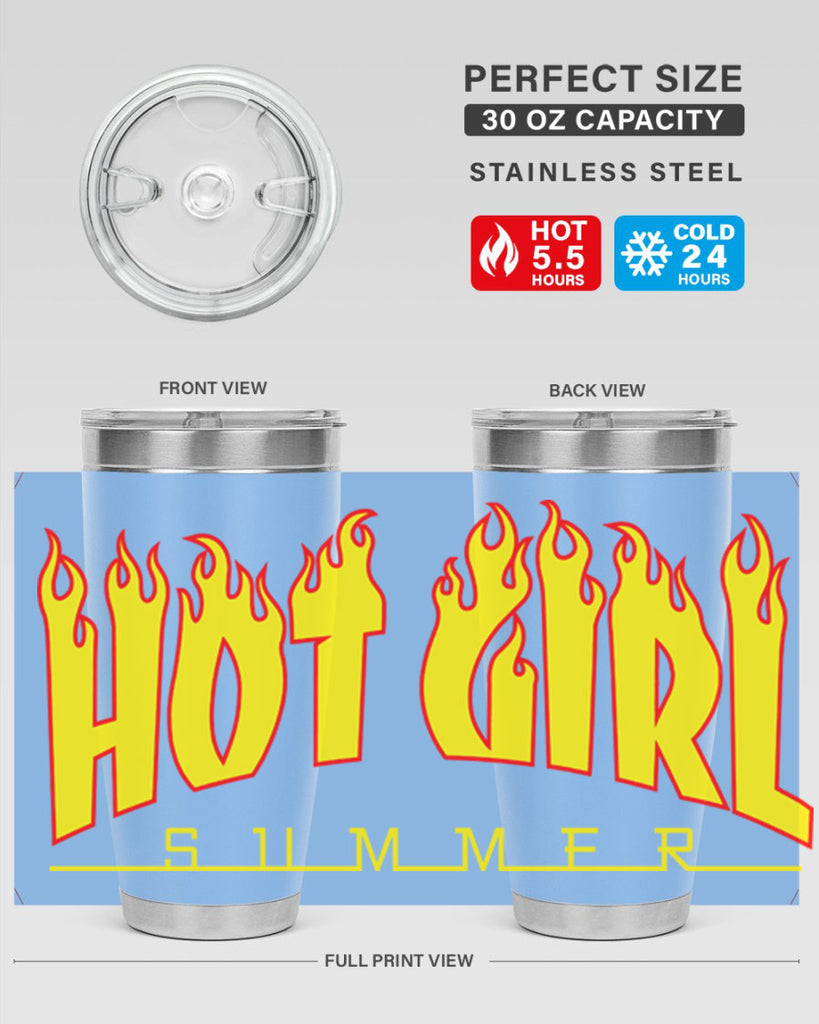hot girl  summer fire 123#- black words phrases- Cotton Tank