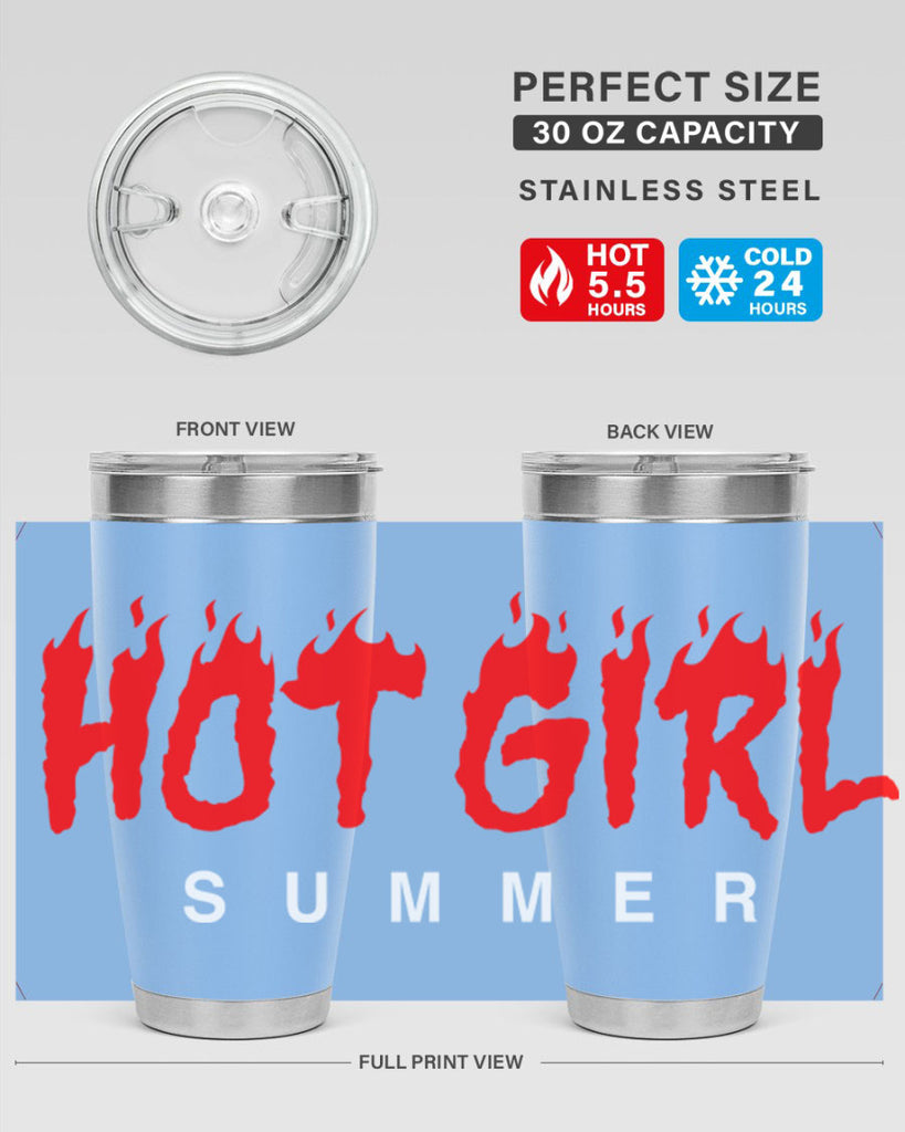 hot girl  summer fire 124#- black words phrases- Cotton Tank