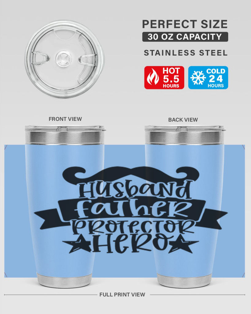 husband father protector hero 46#- fathers day- Tumbler