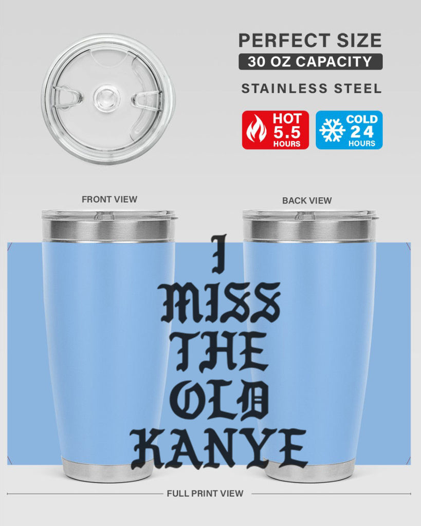 i miss the old kanye pablo 114#- black words phrases- Cotton Tank