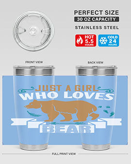 just a girl who loves bear 19#- Bears- Tumbler