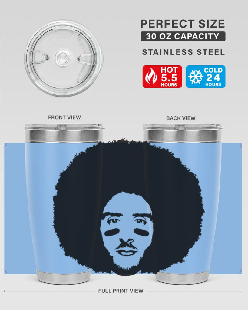 kaepernick 23#- black men - boys- tumbler