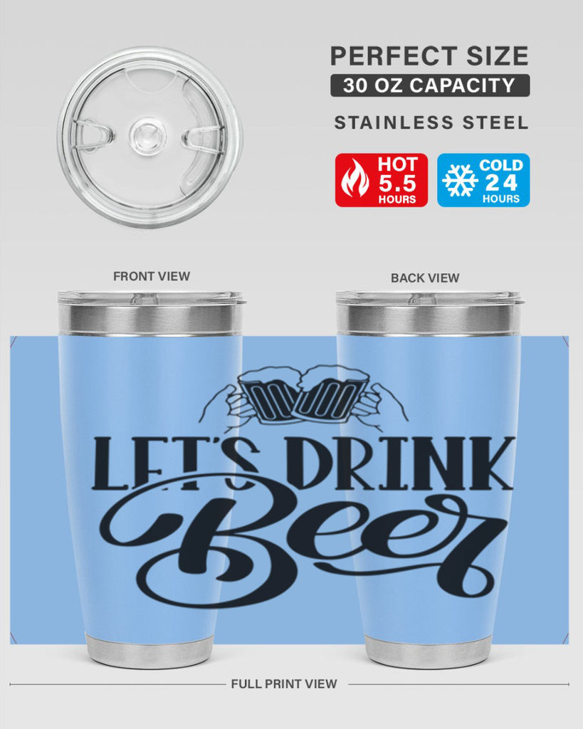lets drink beer 29#- beer- Tumbler