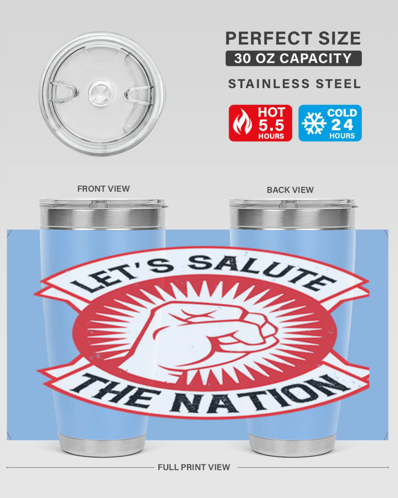 lets selut the nation Style 126#- Fourt Of July- Tumbler