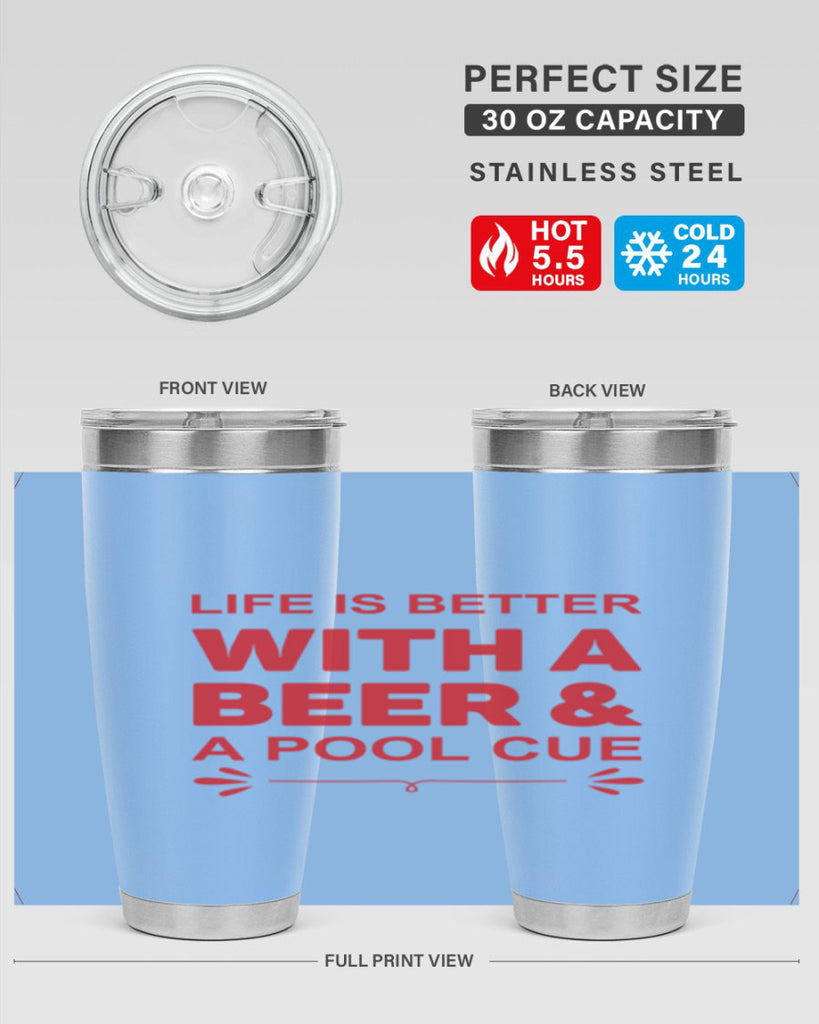 life is better 64#- beer- Tumbler