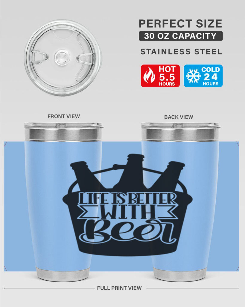 life is better with beer 27#- beer- Tumbler
