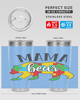 mama bear Style 32#- autism- Tumbler