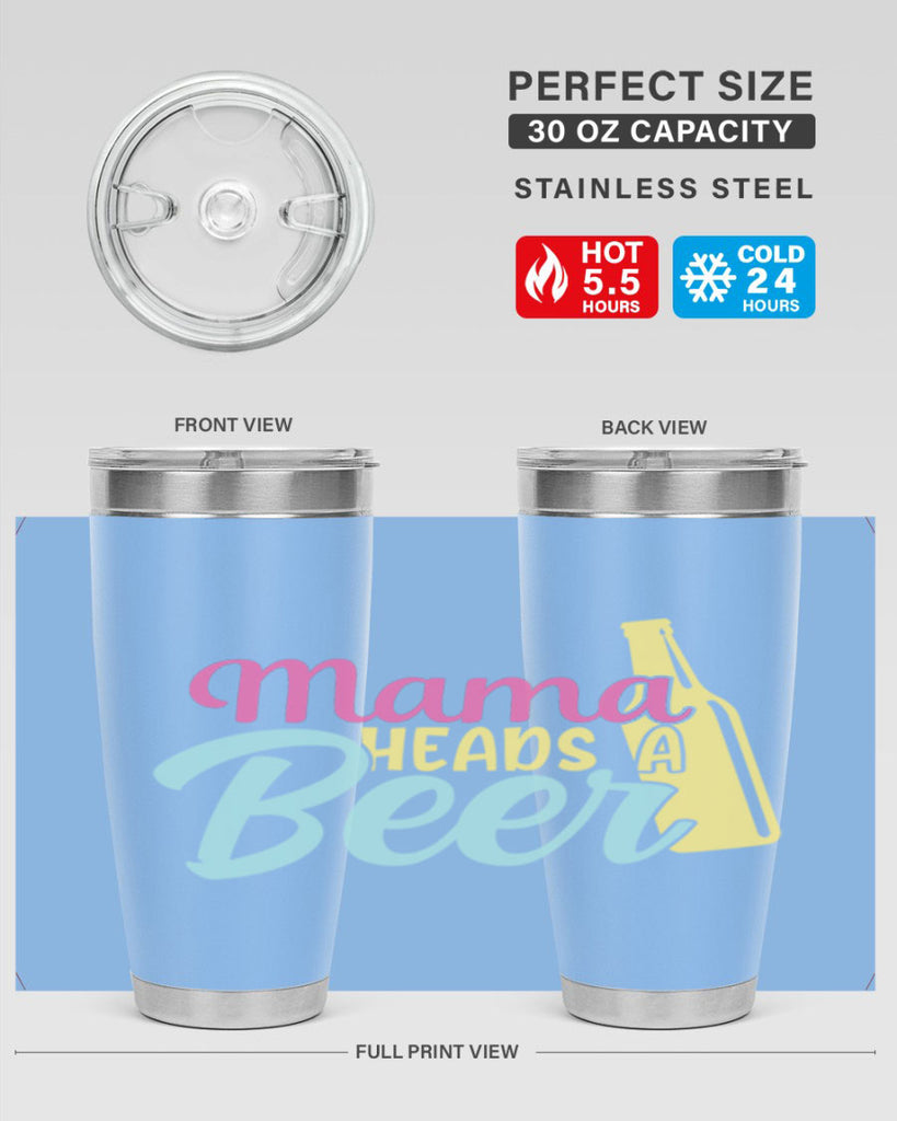 mama heads a beer 124#- beer- Tumbler