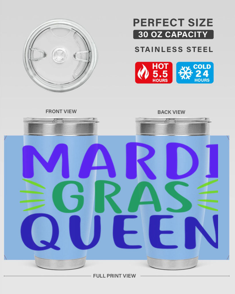 mardi gras queen 7#- mardi gras- Tumbler
