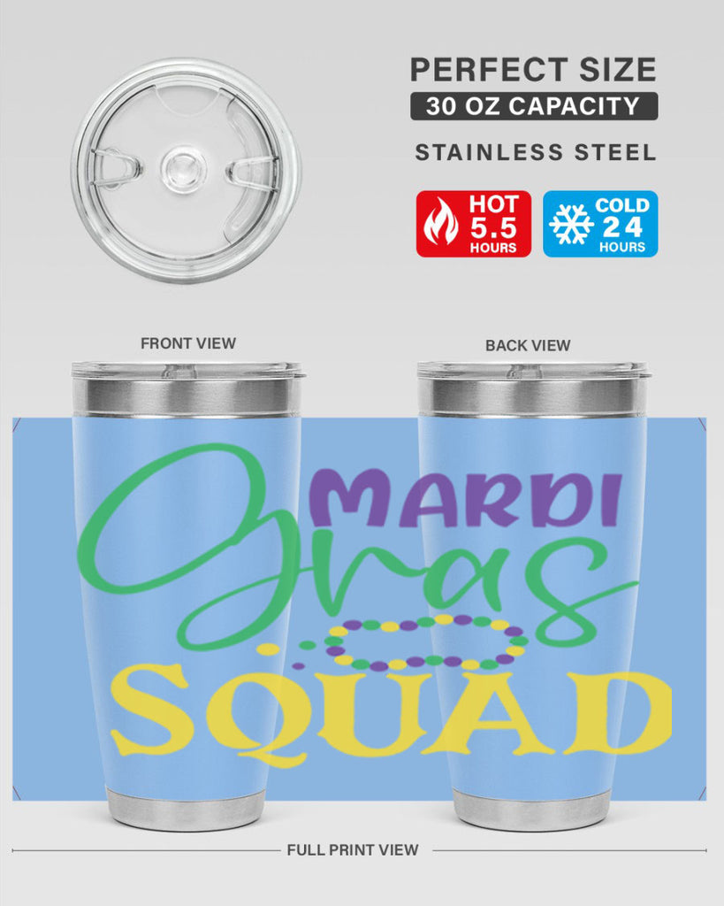 mardi gras squad 78#- mardi gras- Tumbler