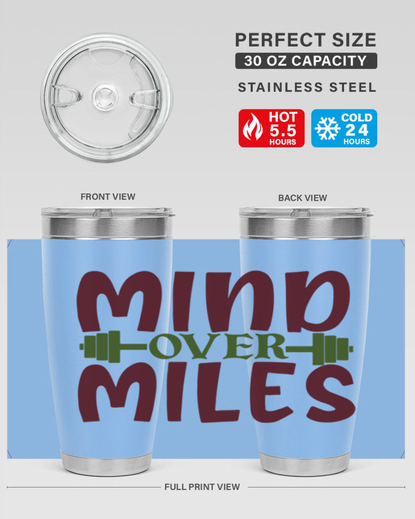 mind over miles 29#- gym- Tumbler