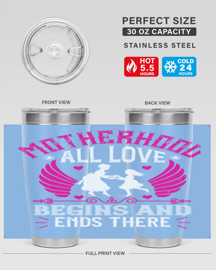 motherhood all love 57#- mothers day- Tumbler