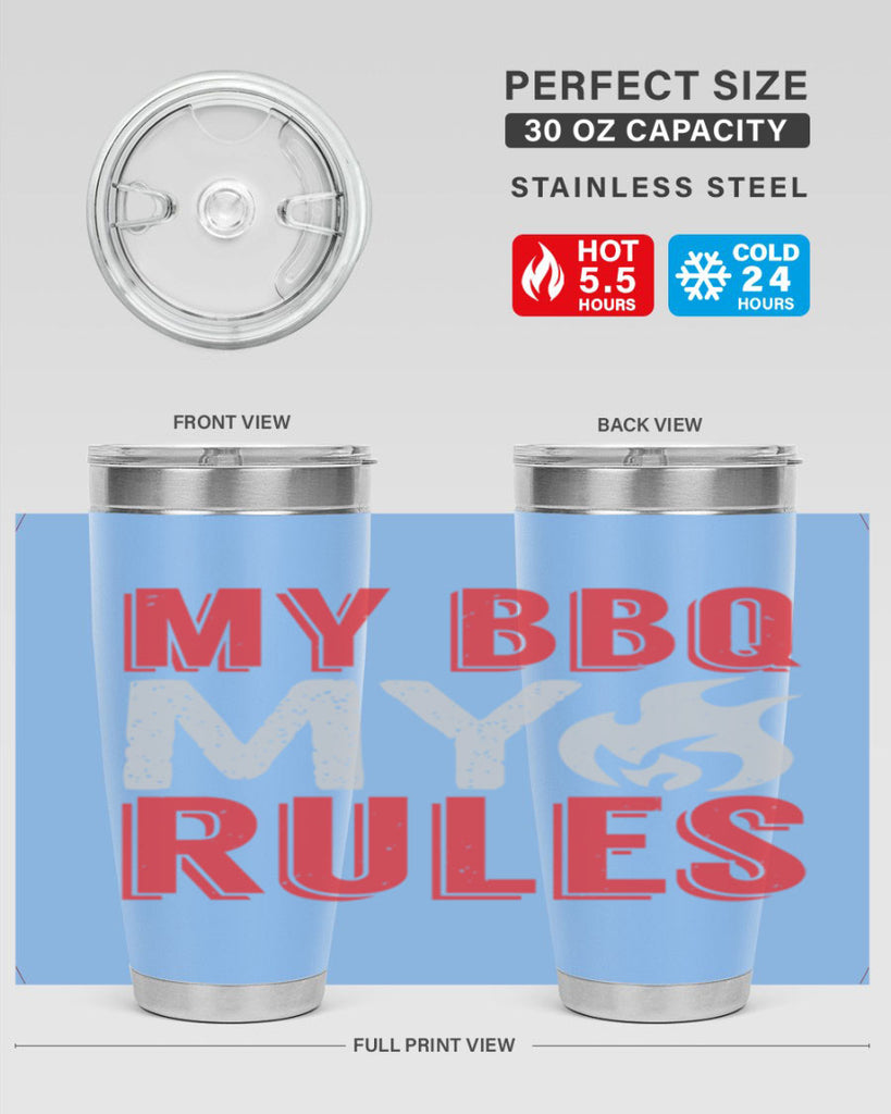 my bbq my rule 22#- bbq- Tumbler
