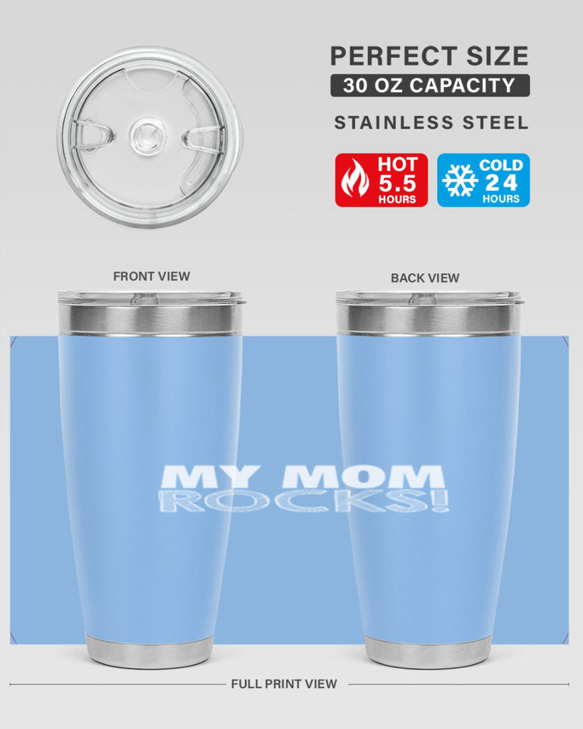 my mom rocks 417#- mom- Tumbler