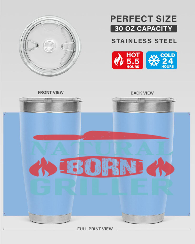 natural born griller 19#- bbq- Tumbler