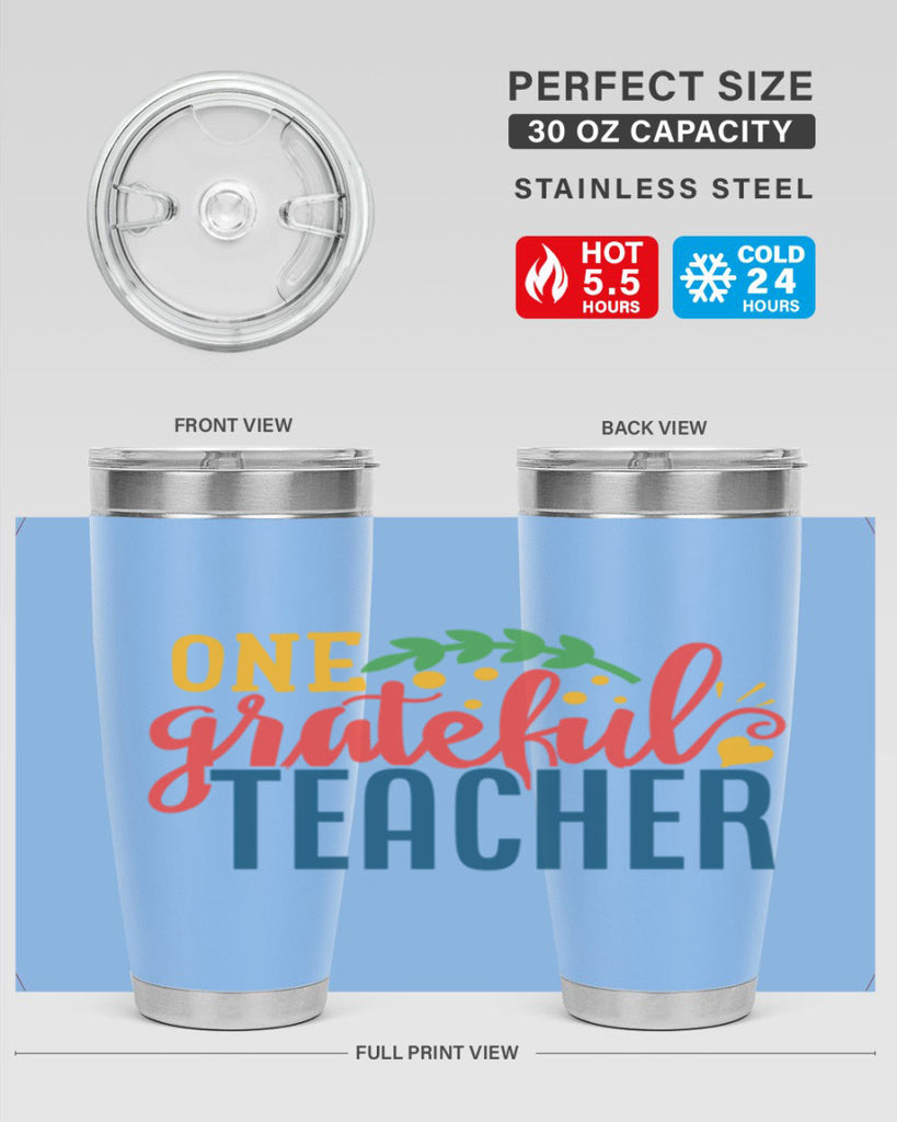 one grateful teacher Style 167#- teacher- tumbler