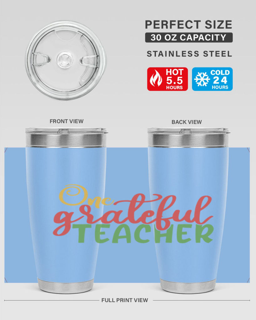 one grateful teacher Style 168#- teacher- tumbler