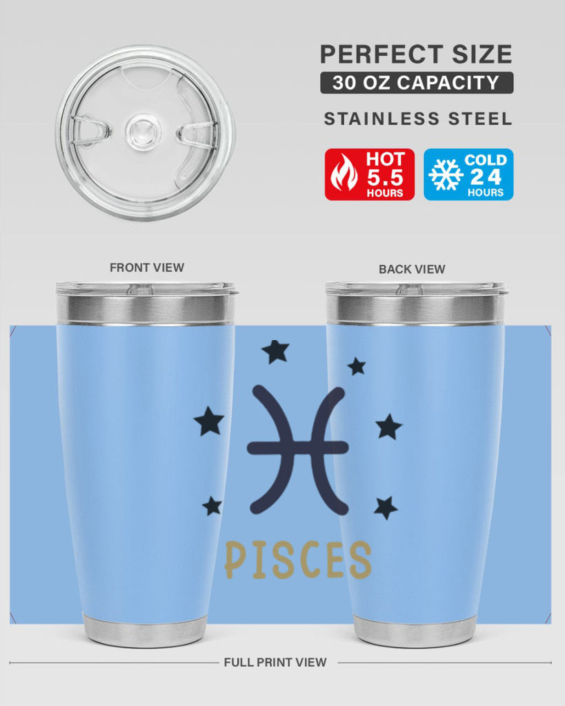 pisces 355#- zodiac- Tumbler