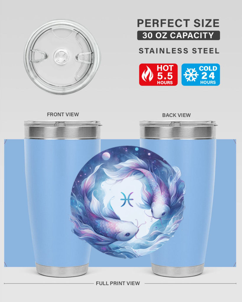 pisces 363#- zodiac- Tumbler