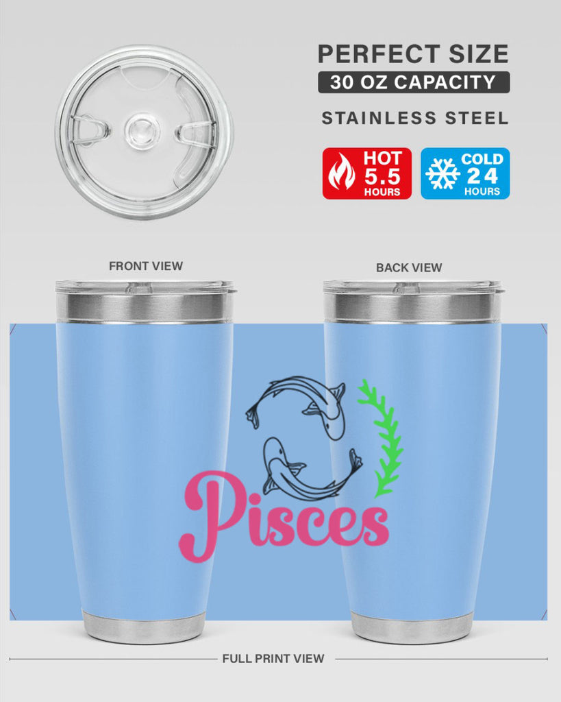 pisces 372#- zodiac- Tumbler
