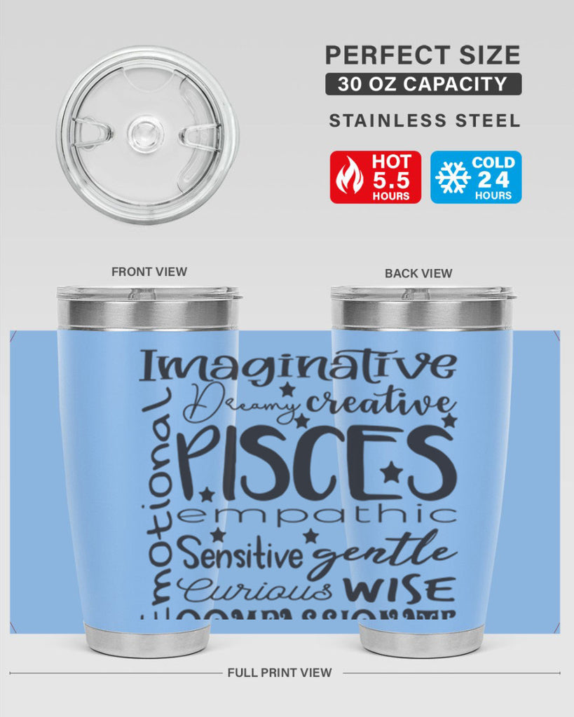 pisces 570#- zodiac- Tumbler