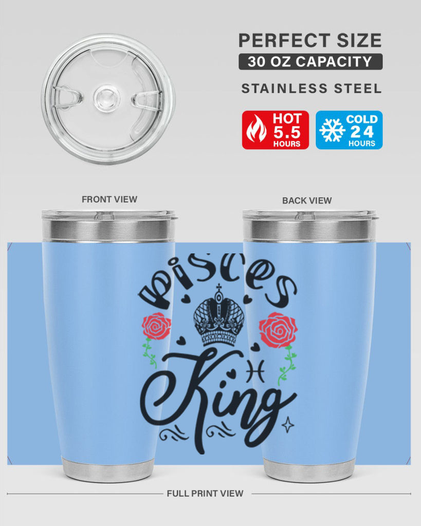 pisces king 375#- zodiac- Tumbler